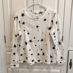 Womens Star Pattern Long Sleeved Tee
